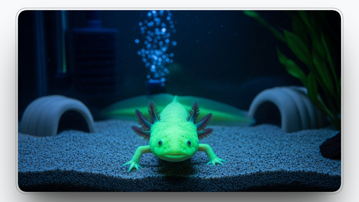 GFP Axolotl Guide: Glow Axolotl Genetics, Care and Setup